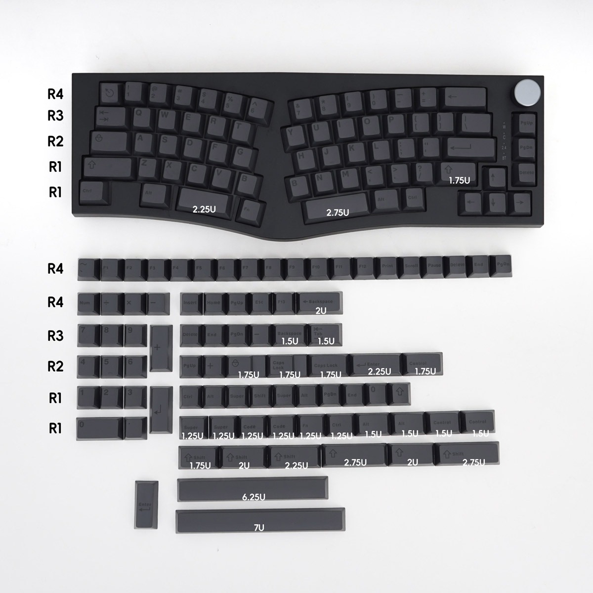 BOB 104+48 Keys GMK ABS Doubleshot Keycaps Set for Cherry MX Mechanical Gaming Keyboard
